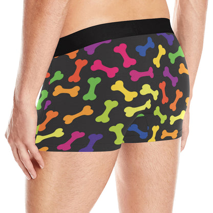 Dog Bone Neon Color Pattern Print Design 02 Men's Boxer Briefs