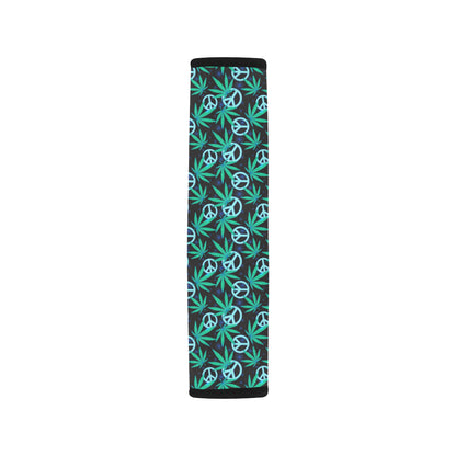 Peace Sign Themed Design Print Car Seat Belt Cover