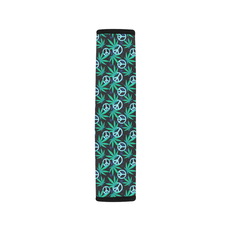 Peace Sign Themed Design Print Car Seat Belt Cover