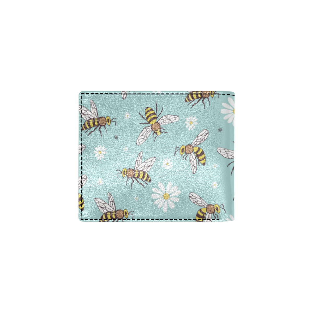 Bee Pattern Print Design BEE010 Men's ID Card Wallet
