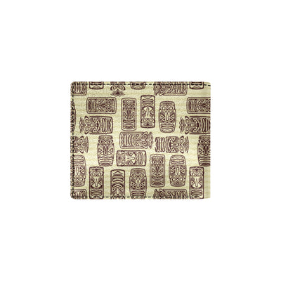 Tiki Brown Mask Print Men's ID Card Wallet