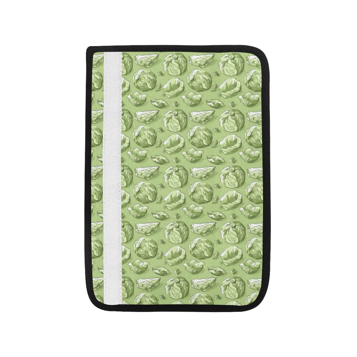 Brussels Sprouts Pattern Print Design 01 Car Seat Belt Cover