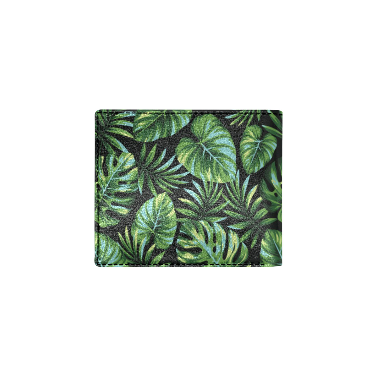 Palm Leaves Pattern Print Design PL013 Men's ID Card Wallet