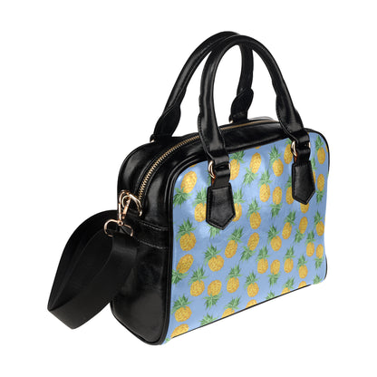 Pineapple Pattern Print Design A04 Shoulder Handbag