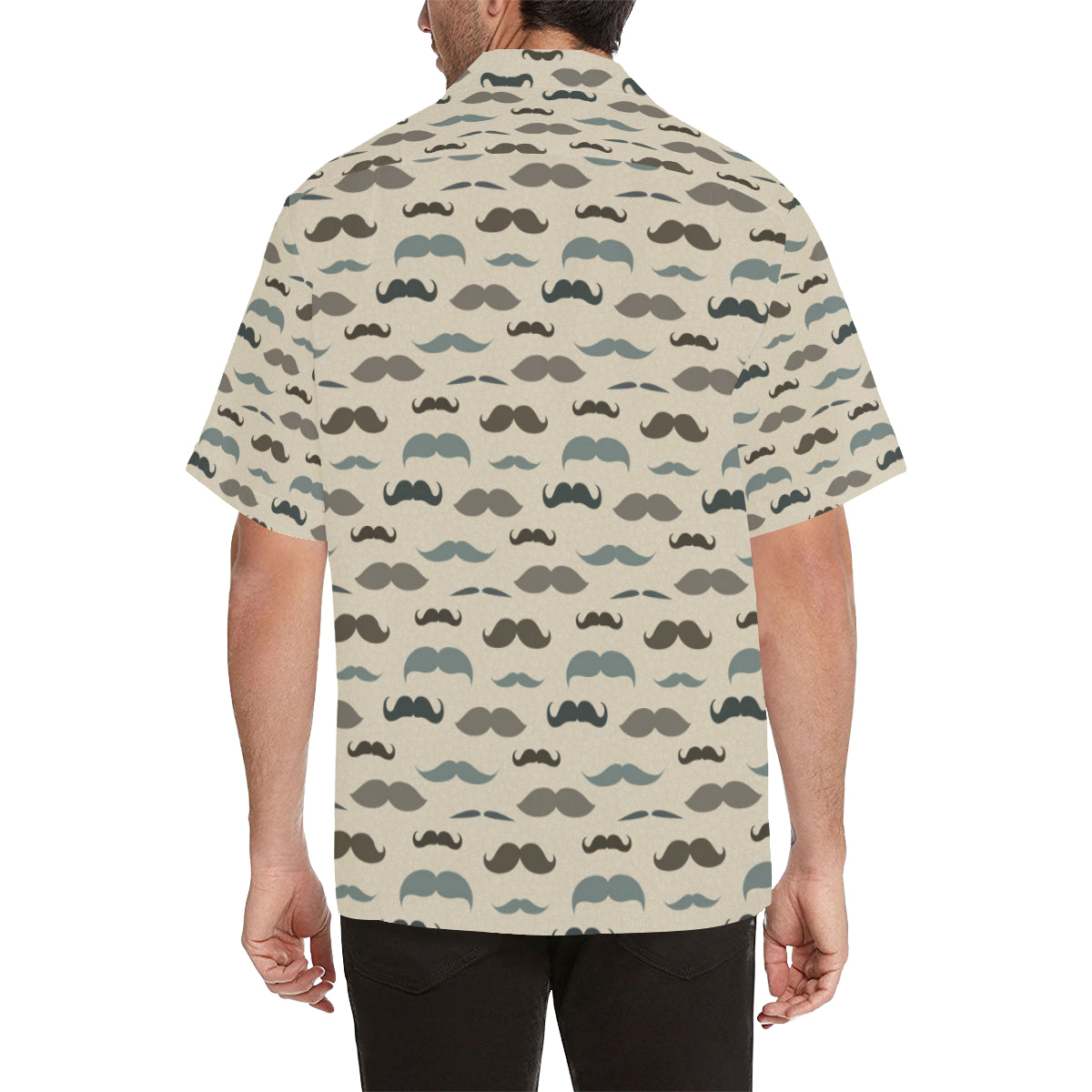Mustache Pattern Print Design A01 Men's Hawaiian Shirt