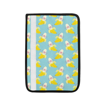 Banana Pattern Print Design BA07 Car Seat Belt Cover