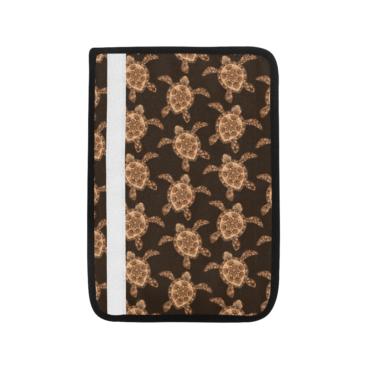 Tribal Sea Turtle Pattern Print Design T09 Car Seat Belt Cover