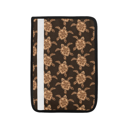 Tribal Sea Turtle Pattern Print Design T09 Car Seat Belt Cover