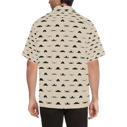 Mustache Pattern Print Design A03 Men's Hawaiian Shirt