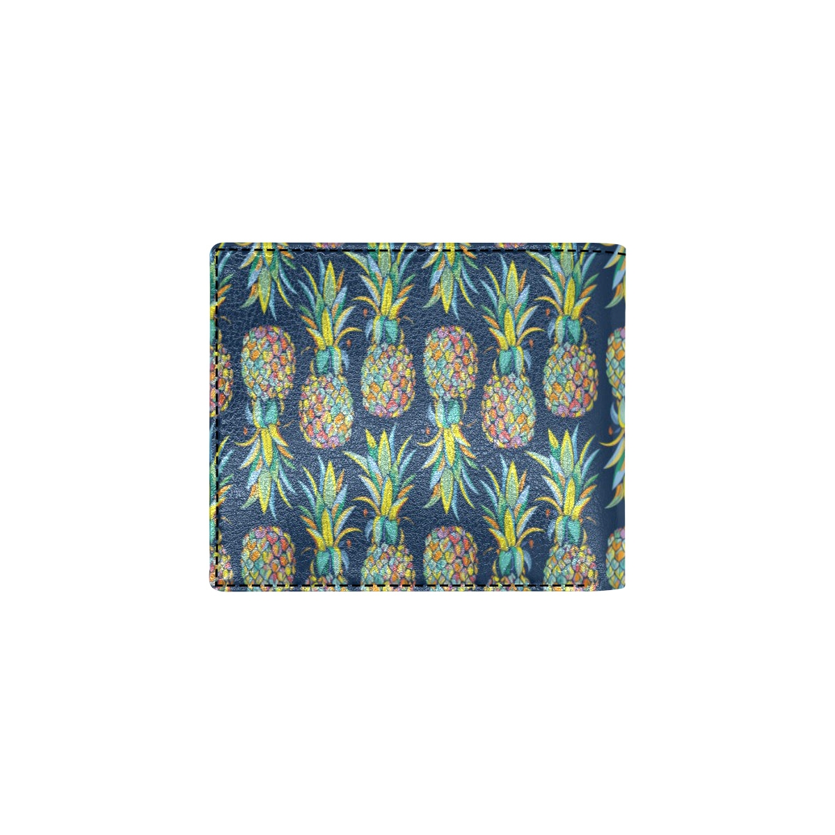 Pineapple Color Art Men's ID Card Wallet