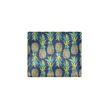 Pineapple Color Art Men's ID Card Wallet