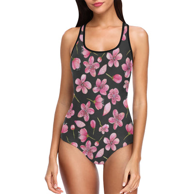 Apple blossom Pattern Print Design AB03 Women Swimsuit