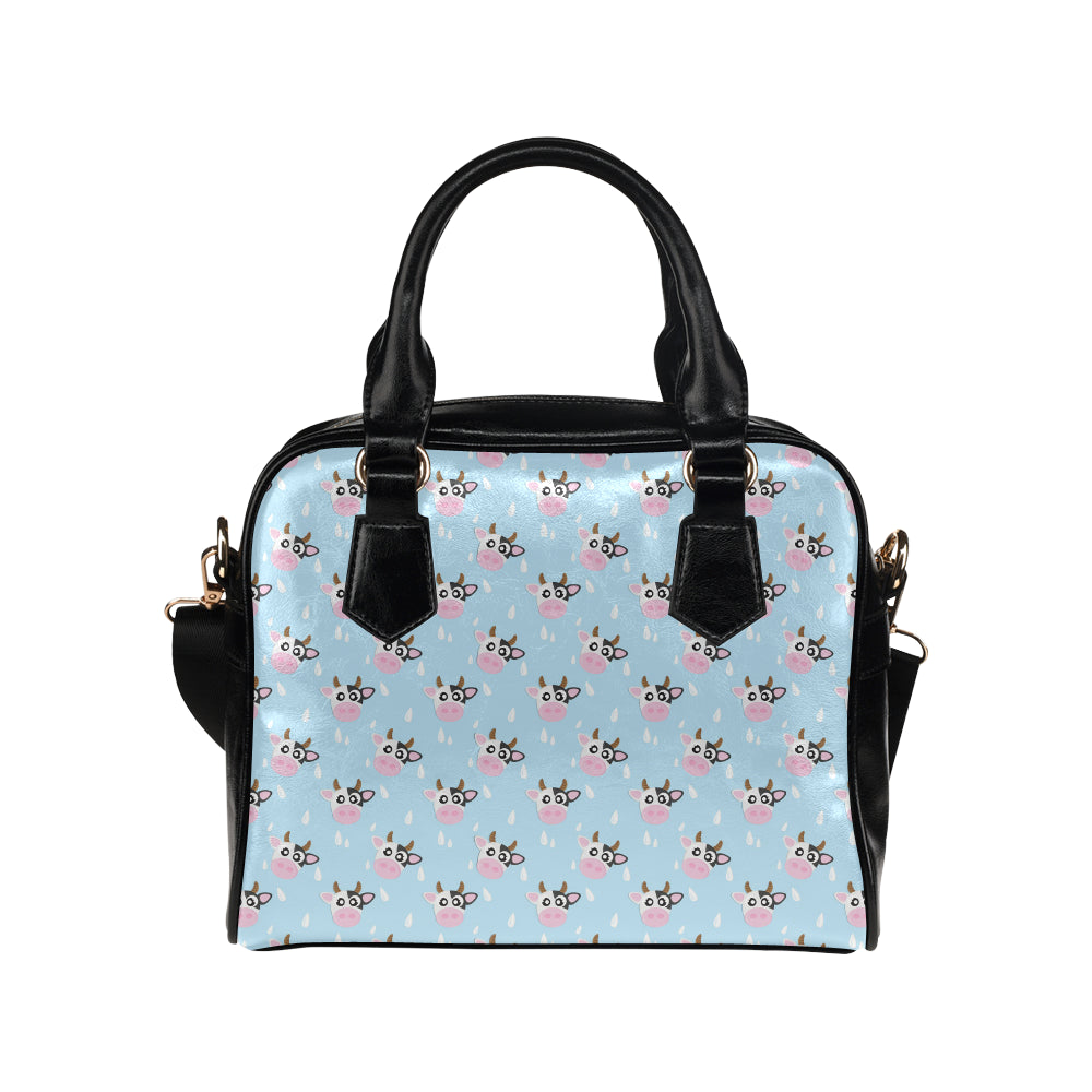 Cow Pattern Print Design 07 Shoulder Handbag