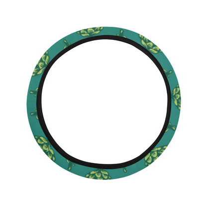 Artichoke Pattern Print Design 04 Steering Wheel Cover with Elastic Edge