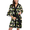 Alpaca Cactus Pattern Print Design 07 Women's Short Kimono