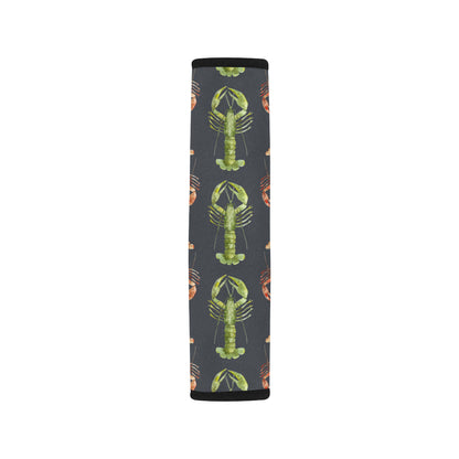 Lobster Pattern Print Design 01 Car Seat Belt Cover