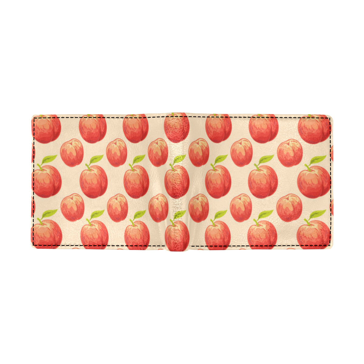 Peach Pattern Print Design A03 Men's ID Card Wallet