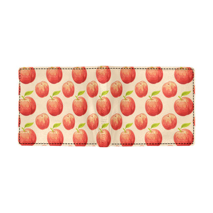 Peach Pattern Print Design A03 Men's ID Card Wallet
