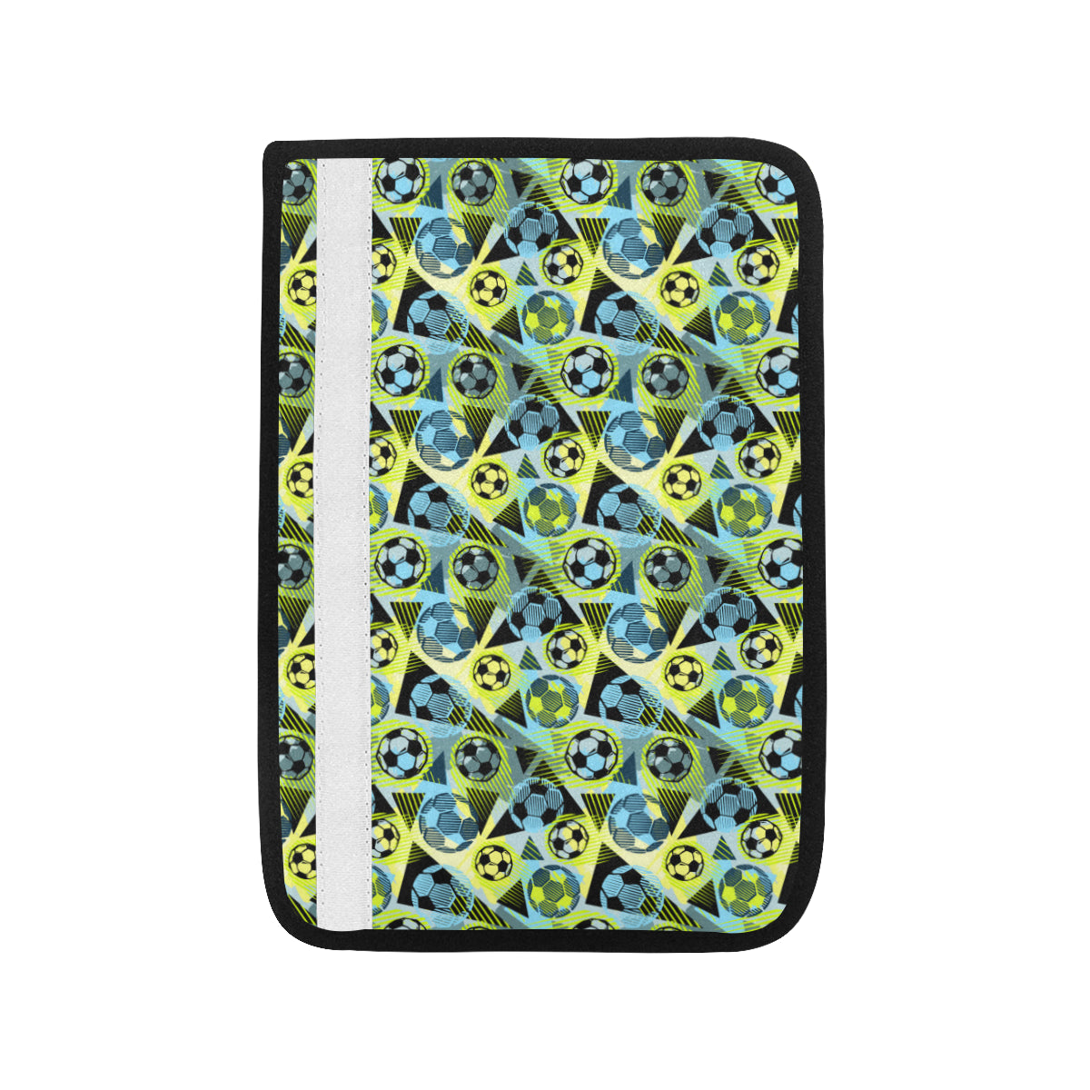 Soccer Ball Themed Print Design Car Seat Belt Cover