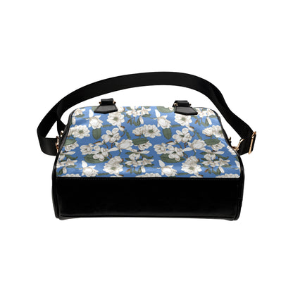Magnolia Pattern Print Design 01 Shoulder Handbag