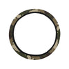 Horse Camo Themed Design Print Steering Wheel Cover with Elastic Edge