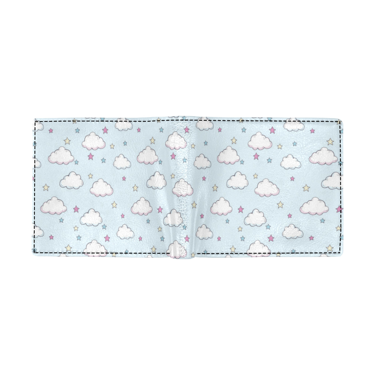 Cloud  Pattern Print Design 01 Men's ID Card Wallet