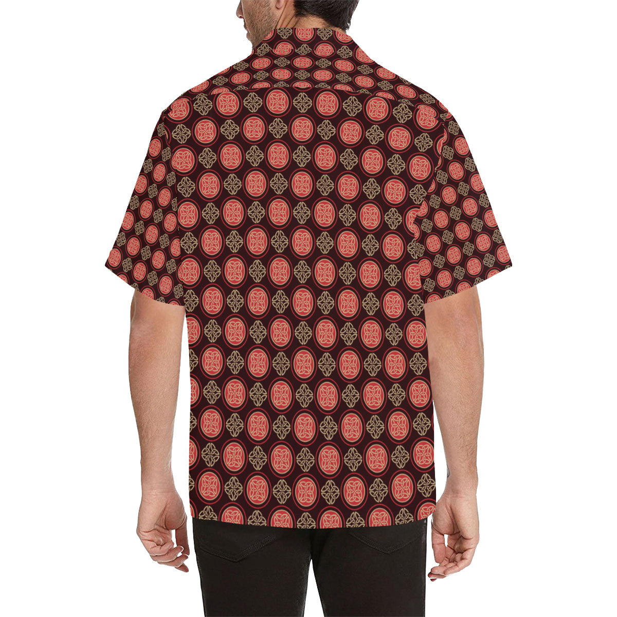 Celtic Pattern Print Design 02 Men's Hawaiian Shirt