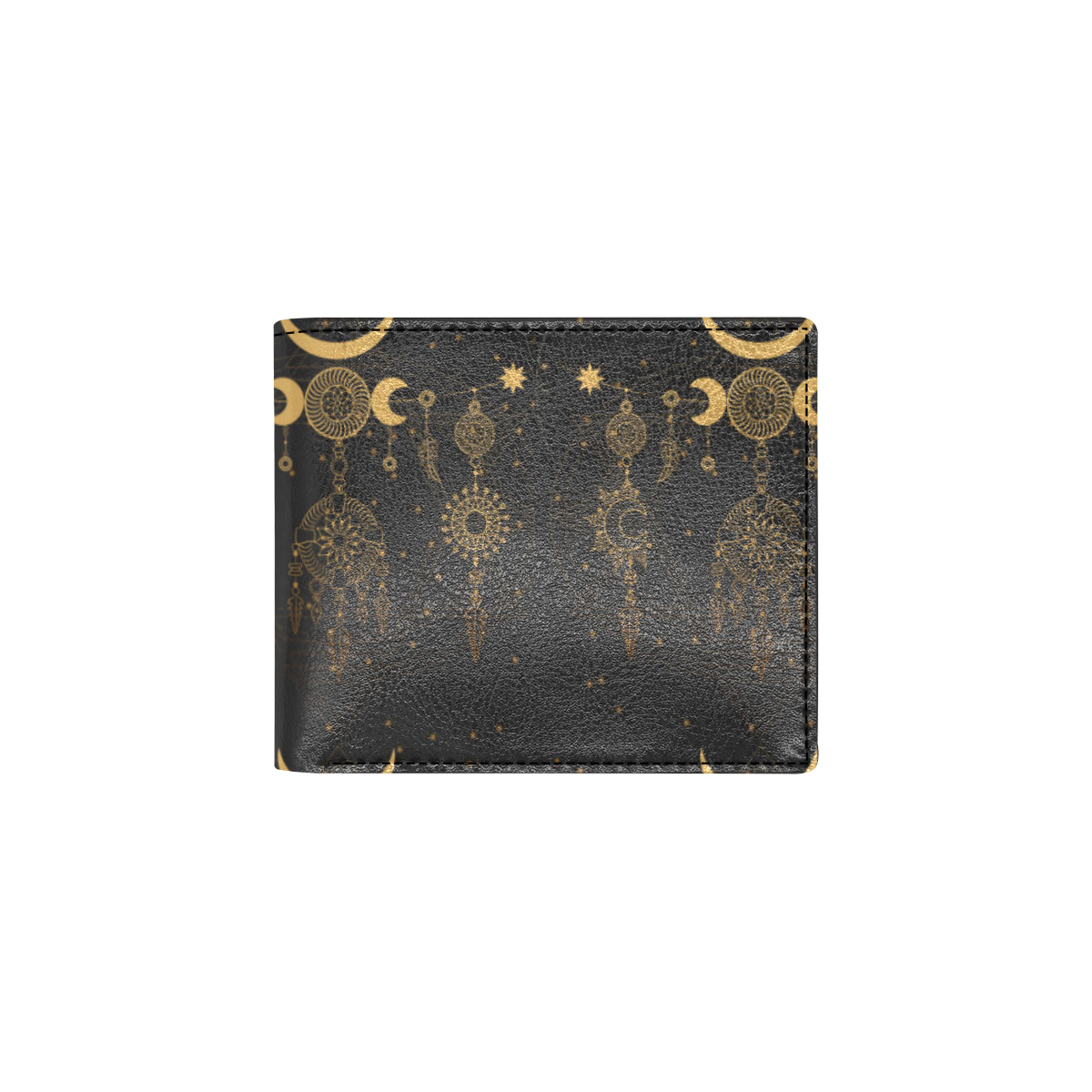 Sun Moon Boho Style Men's ID Card Wallet