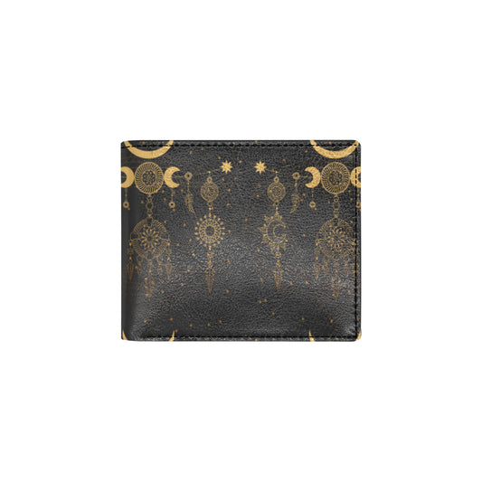 Sun Moon Boho Style Men's ID Card Wallet