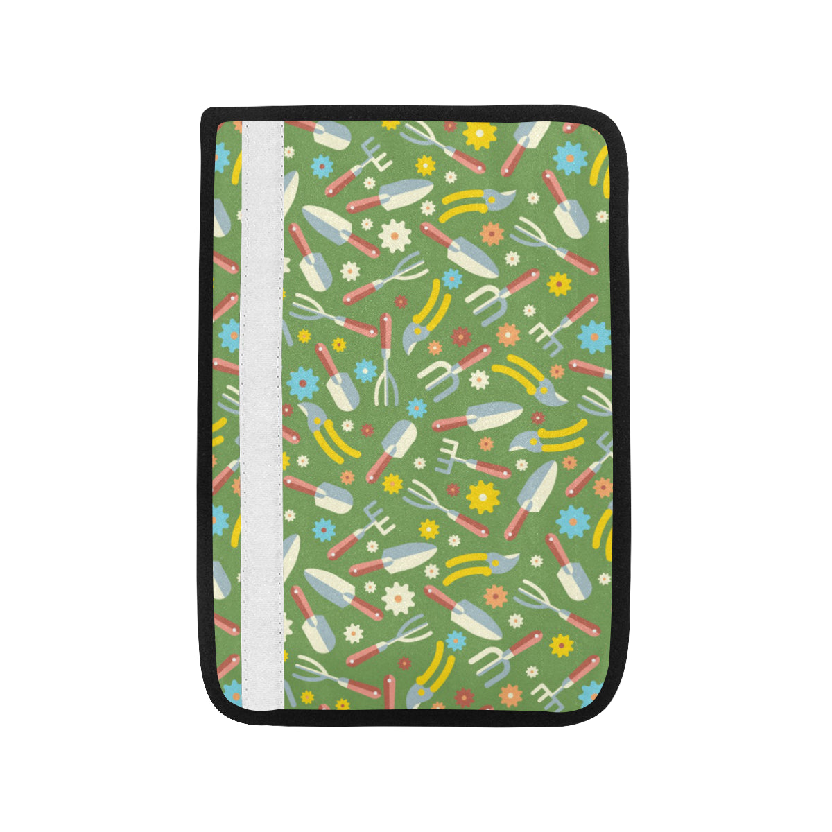 Gardening Pattern Print Design G06 Car Seat Belt Cover