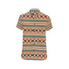 Navajo Western Style Print Pattern Men's Short Sleeve Button Up Shirt