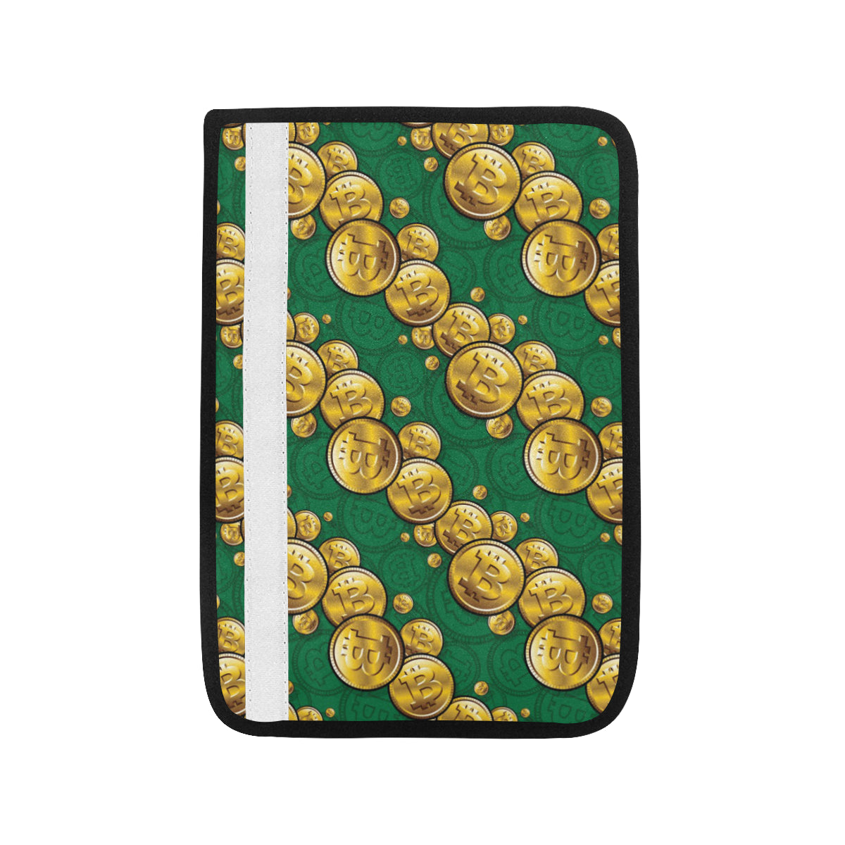 Bitcoin Pattern Print Design DO02 Car Seat Belt Cover