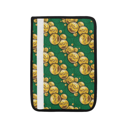 Bitcoin Pattern Print Design DO02 Car Seat Belt Cover