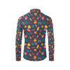 Elm Leave Colorful Print Pattern Men's Long Sleeve Shirt