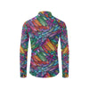 Feather Multicolor Design Print Men's Long Sleeve Shirt