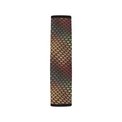 Snake Skin Colorful Print Car Seat Belt Cover