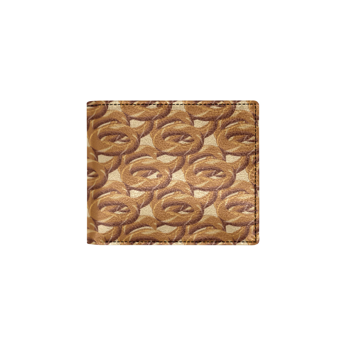 Bagel Pattern Print Design 02 Men's ID Card Wallet