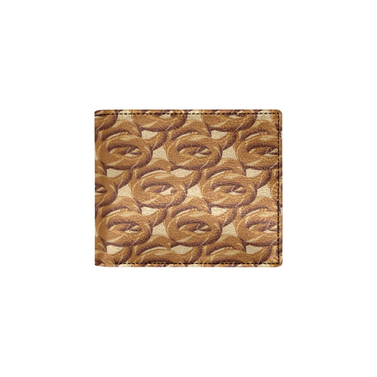 Bagel Pattern Print Design 02 Men's ID Card Wallet