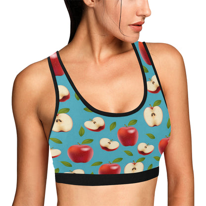 Apple Pattern Print Design AP012 Sports Bra