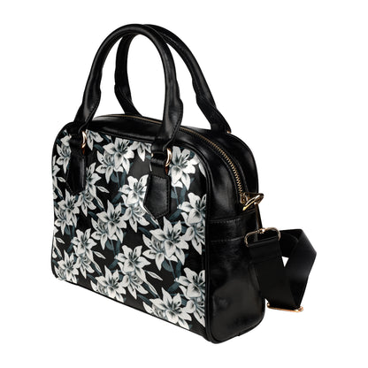 Lily Pattern Print Design 03 Shoulder Handbag