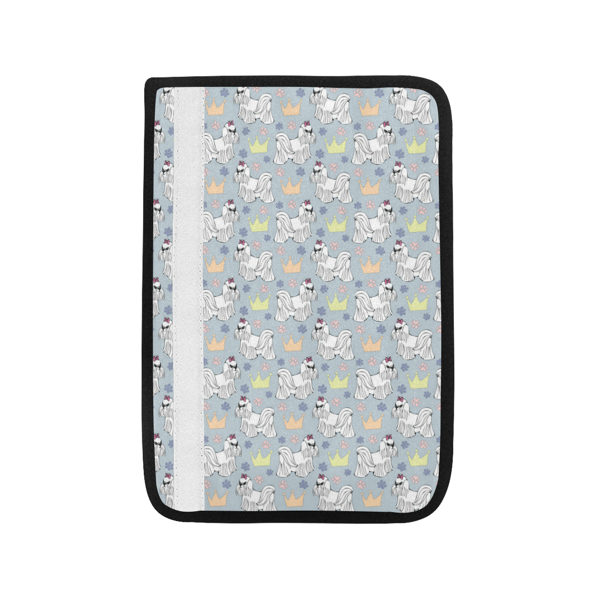 Maltese Pattern Print Design 04 Car Seat Belt Cover