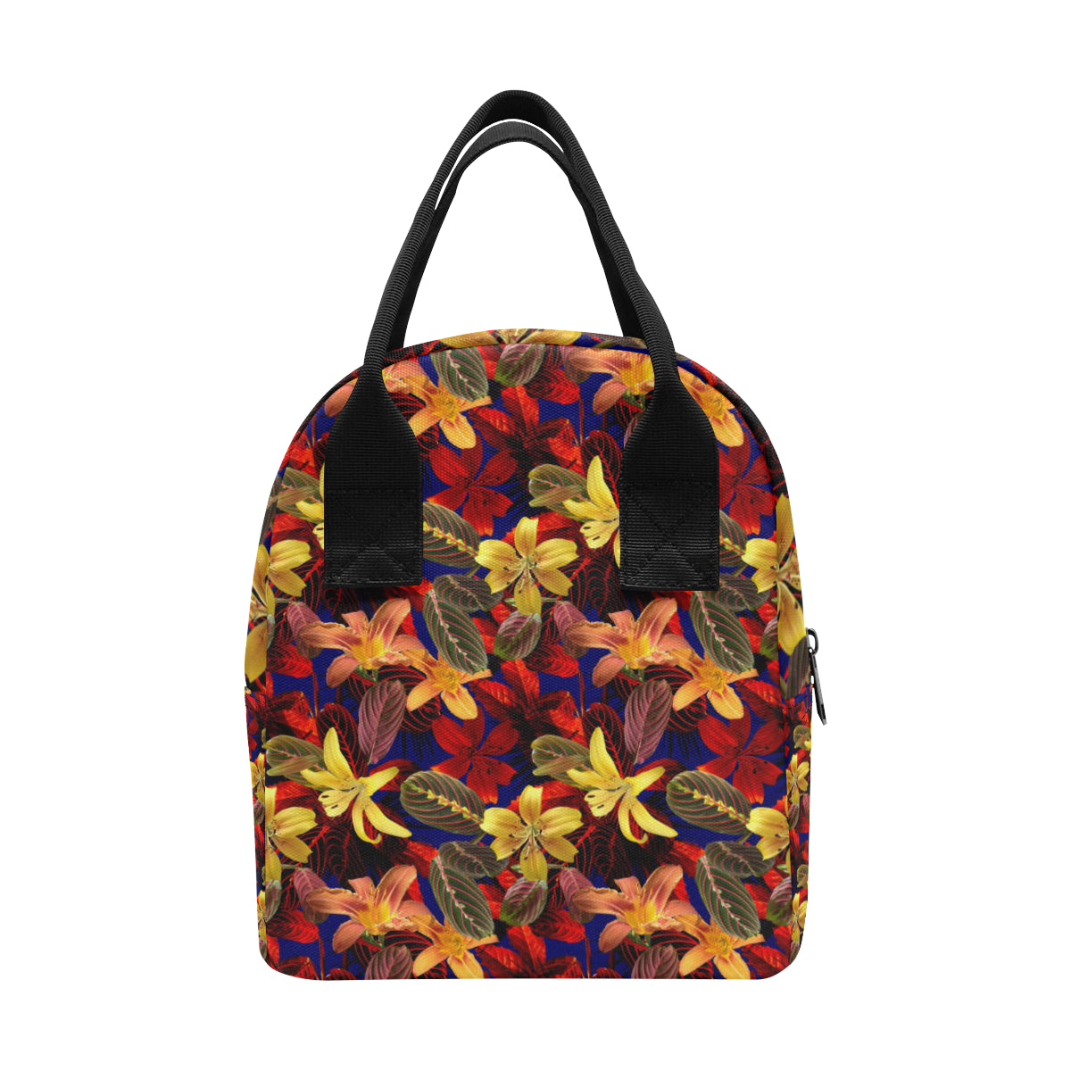 Lily Pattern Print Design LY014 Insulated Lunch Bag