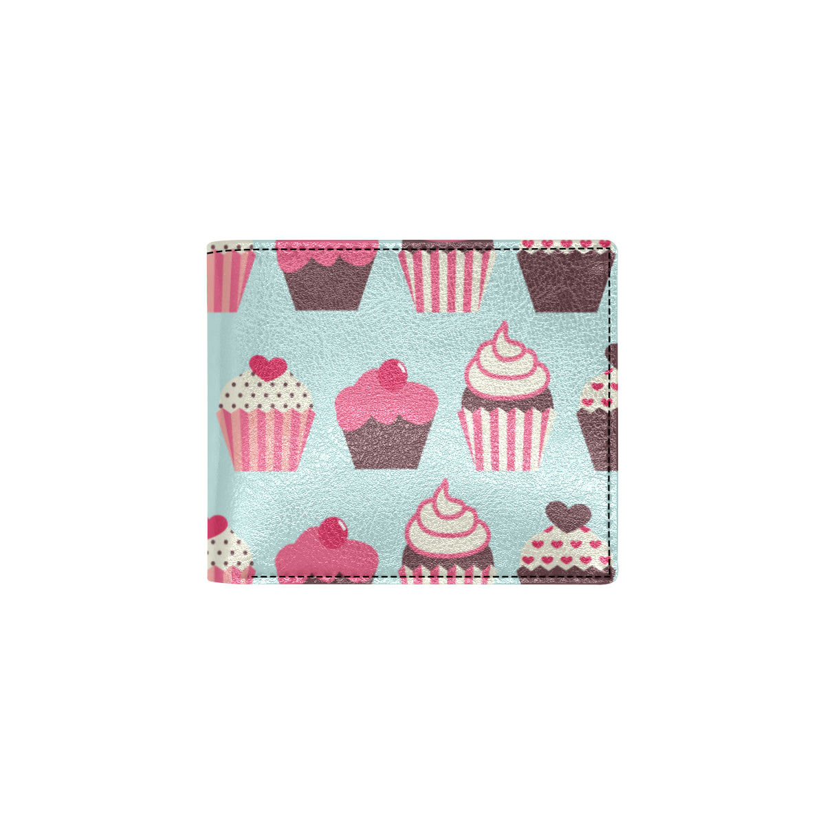 CupCake Print Pattern Men's ID Card Wallet