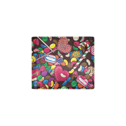 Candy Pattern Print Design CA02 Men's ID Card Wallet