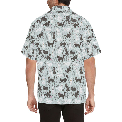 Cat Pattern Print Design 08 Men's Hawaiian Shirt