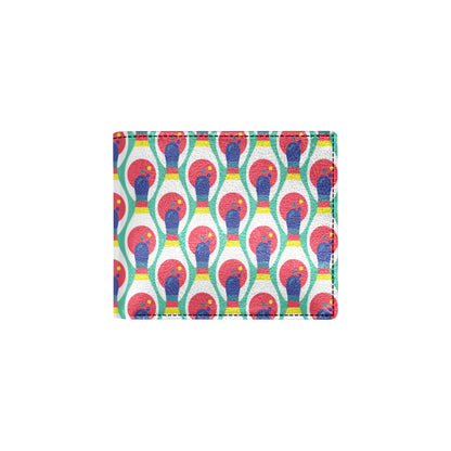 Bowling Pattern Print Design 05 Men's ID Card Wallet