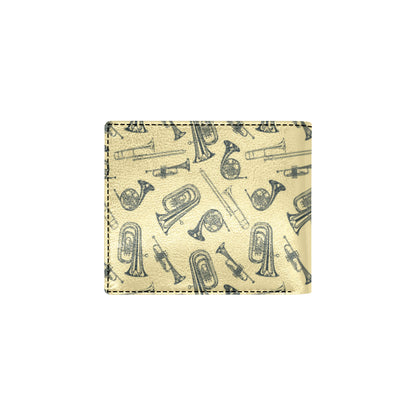 Tuba Pattern Print Design 01 Men's ID Card Wallet