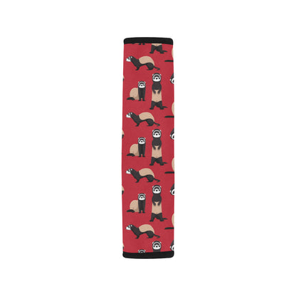 Ferret Pattern Print Design 02 Car Seat Belt Cover