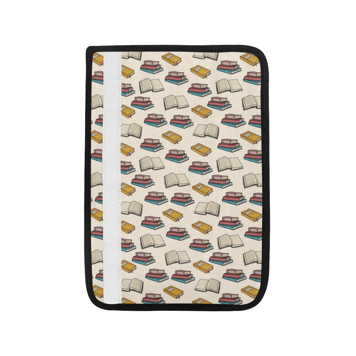 Book Pattern Print Design 04 Car Seat Belt Cover