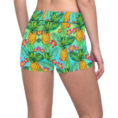 Pineapple Pattern Print Design PP010 Yoga Shorts